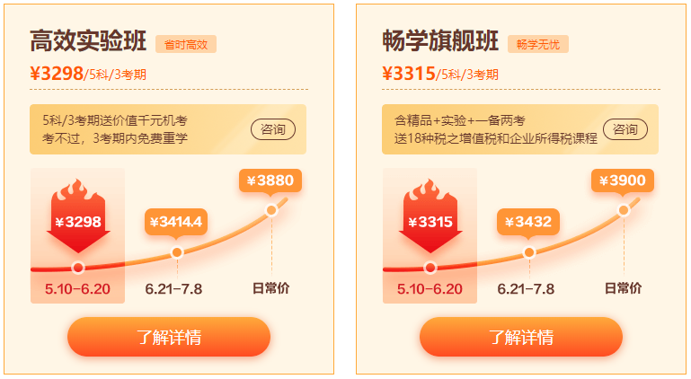稅務師課程21日提價至8.8折