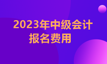 中級會計資格證報名費用多少呢？