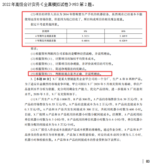 2022高會考試試題案例四難易度分析&書課涉及考點匯總報告