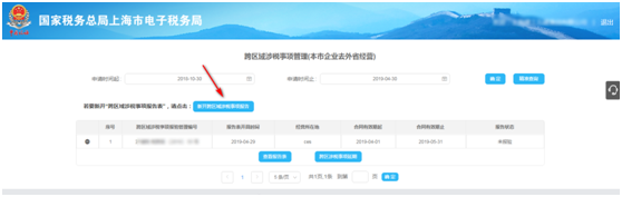 新開跨區域涉稅事項報告表