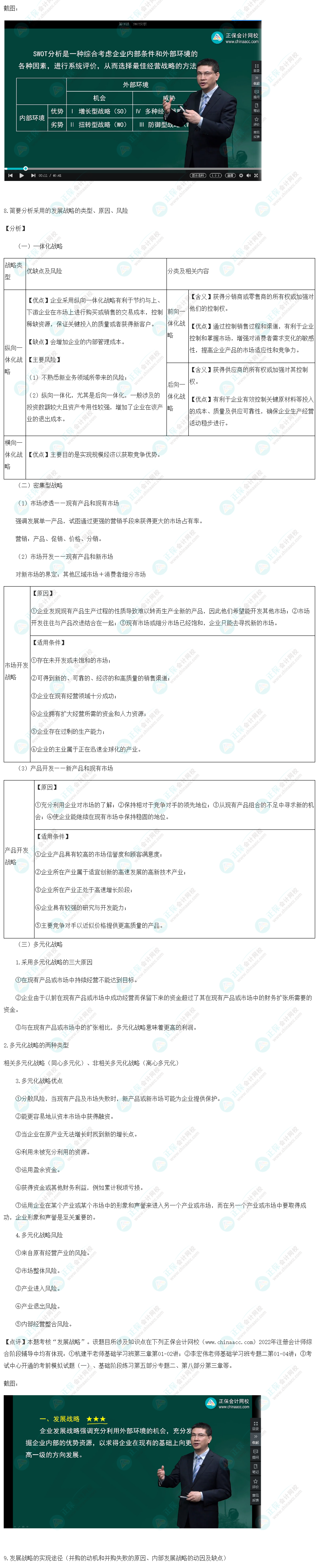 2022年注冊會計師考試《職業能力綜合測試二》考試試題涉及知識點（回憶版）