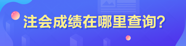 怎么查注冊會計師成績分數呢？