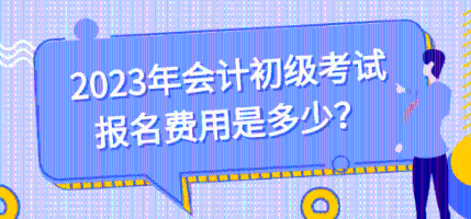 初級會計師報考費用多少錢一年呢？
