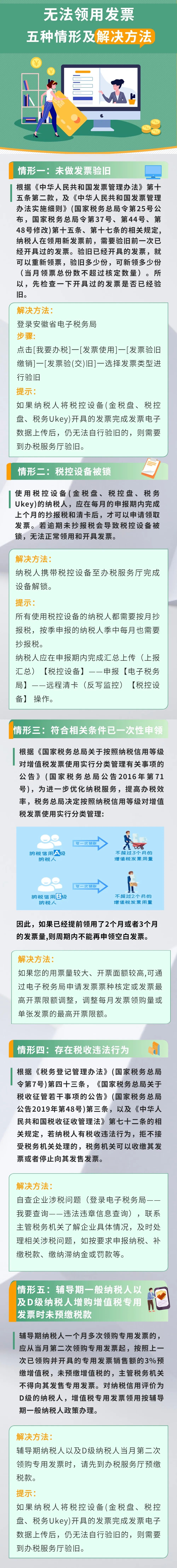 一圖了解無法領用發票的五種情況