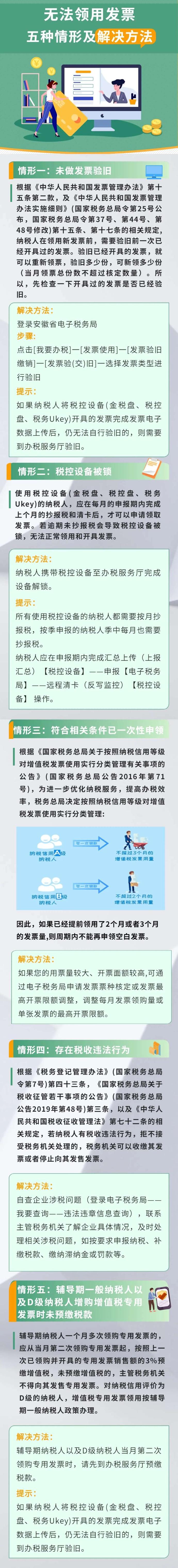 無法領用發票的五種情形及解決方法