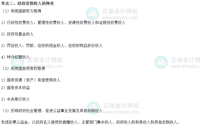 2022初級經濟師《財稅》高頻考點：政府非稅收入的種類