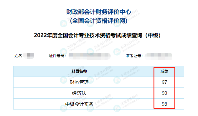 2022中級(jí)會(huì)計(jì)成績(jī)公布后要低調(diào)？但實(shí)力不允許啊！必須曬出來(lái)！