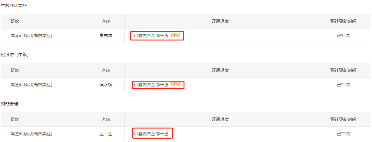 2023年高效實驗班零基礎預習階段已結課 還不開始學習嗎？