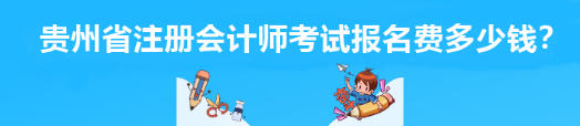 貴州省注冊會計師考試報名費多少錢？