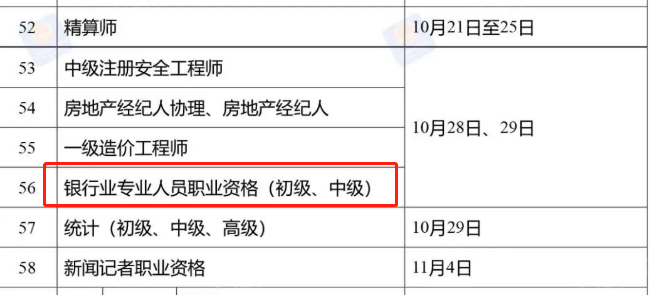 定啦！2023年金融考試時(shí)間表公布！銀行考試時(shí)間已出