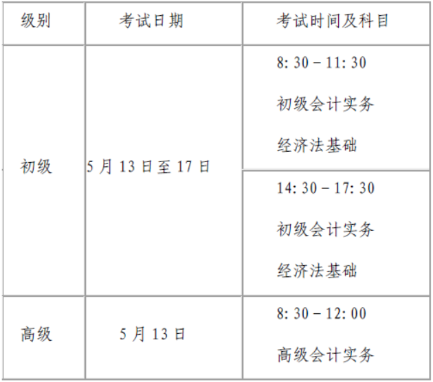河南漯河發布2023初級會計考試報名簡章
