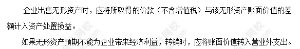 每天一個中級會計實務必看知識點&練習題——無形資產的處置