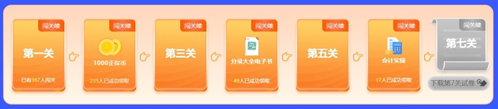 初級會計闖關賽火熱開啟 闖關贏好禮了~