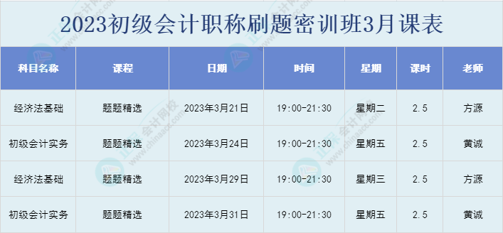 初級會計刷題密訓班已開課！你準備好開學了嗎？