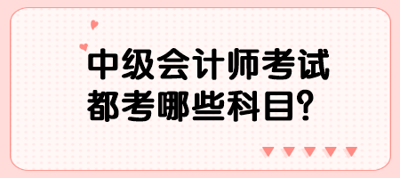 中級(jí)會(huì)計(jì)師考試都考哪些科目？