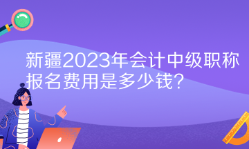 新疆2023年會(huì)計(jì)中級(jí)職稱報(bào)名費(fèi)用是多少錢(qián)？