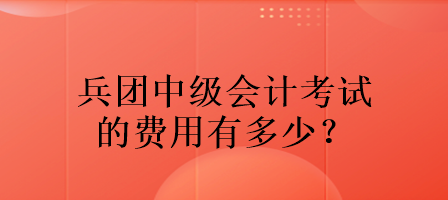 兵團中級會計考試的費用有多少？