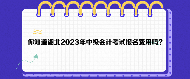 你知道湖北2023年中級會計考試報名費用嗎？