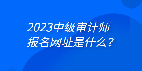 2023年中級審計師報名網址是什么？