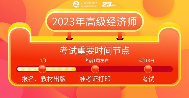 高級經濟師考試重要節點