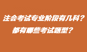 注會考試專業階段有什么考試題型？