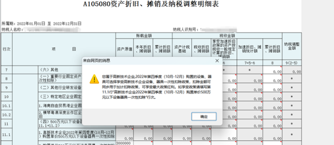 高新技術企業購置設備、器具申報稅前扣除指引