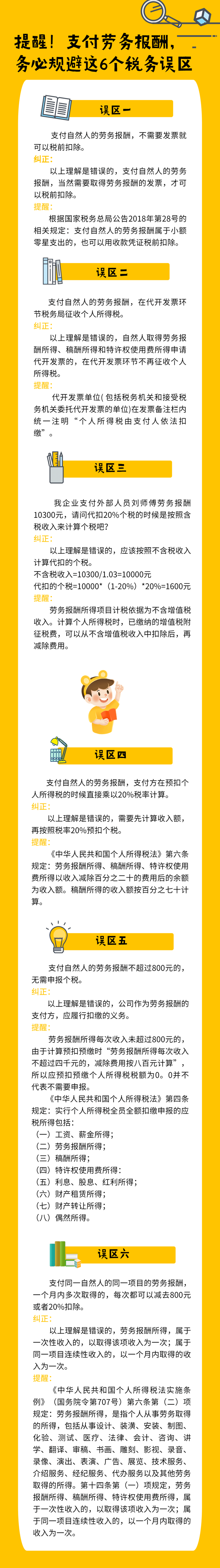 支付勞務報酬的6個誤區
