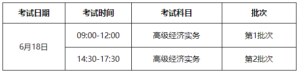 威海2023高級經濟師考試時間