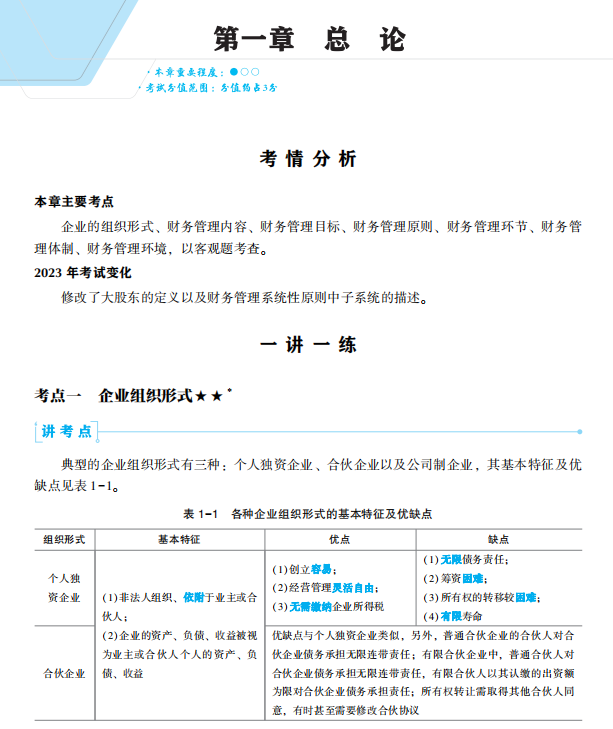 2023年中級會計職稱財務管理《經典題解》搶先試讀