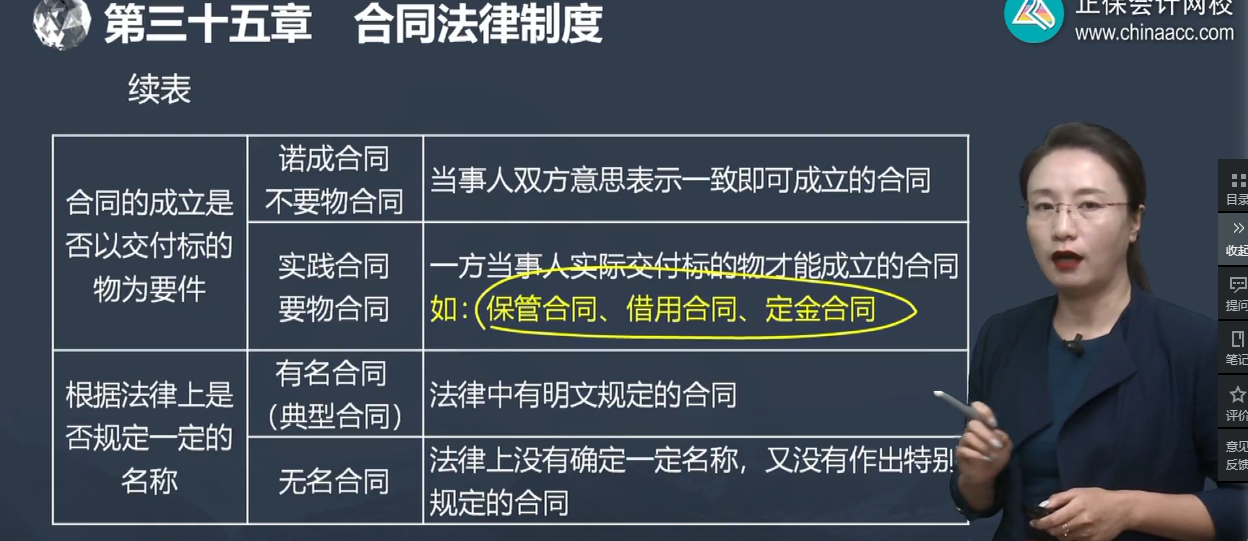 中級(jí)經(jīng)濟(jì)師《經(jīng)濟(jì)基礎(chǔ)知識(shí)》試題回憶：合同的分類(lèi)