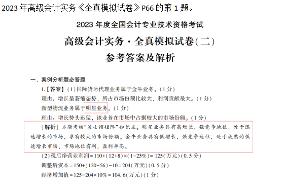 2023高級會計(jì)師考后回憶試題考點(diǎn)及輔導(dǎo)書版點(diǎn)評案例分析七