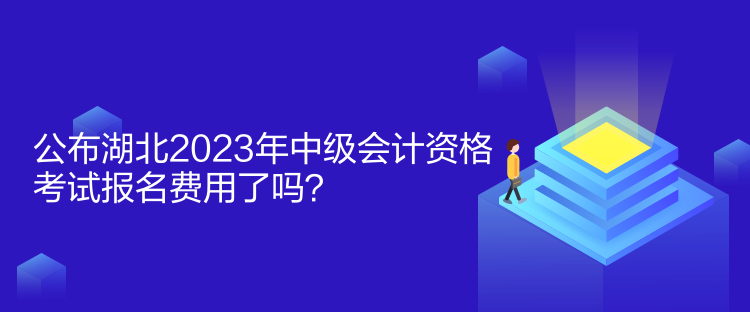 公布湖北2023年中級(jí)會(huì)計(jì)資格考試報(bào)名費(fèi)用了嗎？