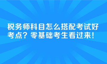 稅務師科目怎么搭配考試好考點？零基礎考生看過來！