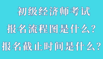 初級經(jīng)濟師考試報名流程圖是什么？報名截止時間是什么？