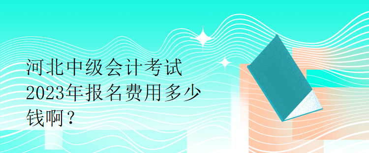 河北中級會計考試2023年報名費用多少錢??？