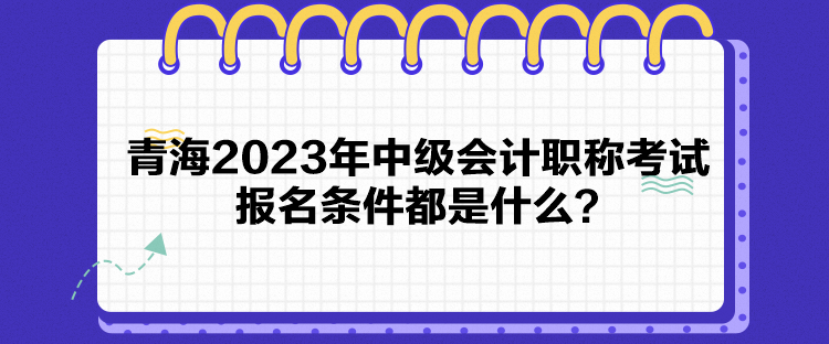 青海2023年中級會計職稱考試報名條件都是什么？