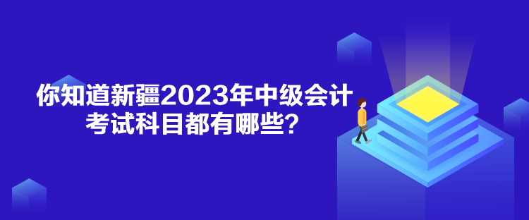 你知道新疆2023年中級會計(jì)考試科目都有哪些？