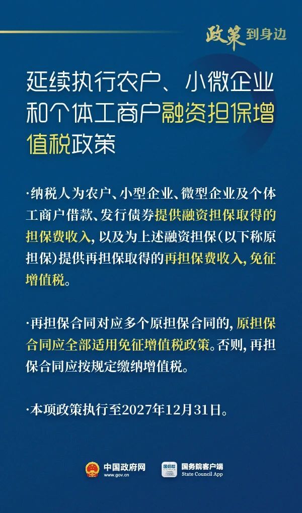 稅收優惠執行到2027年底