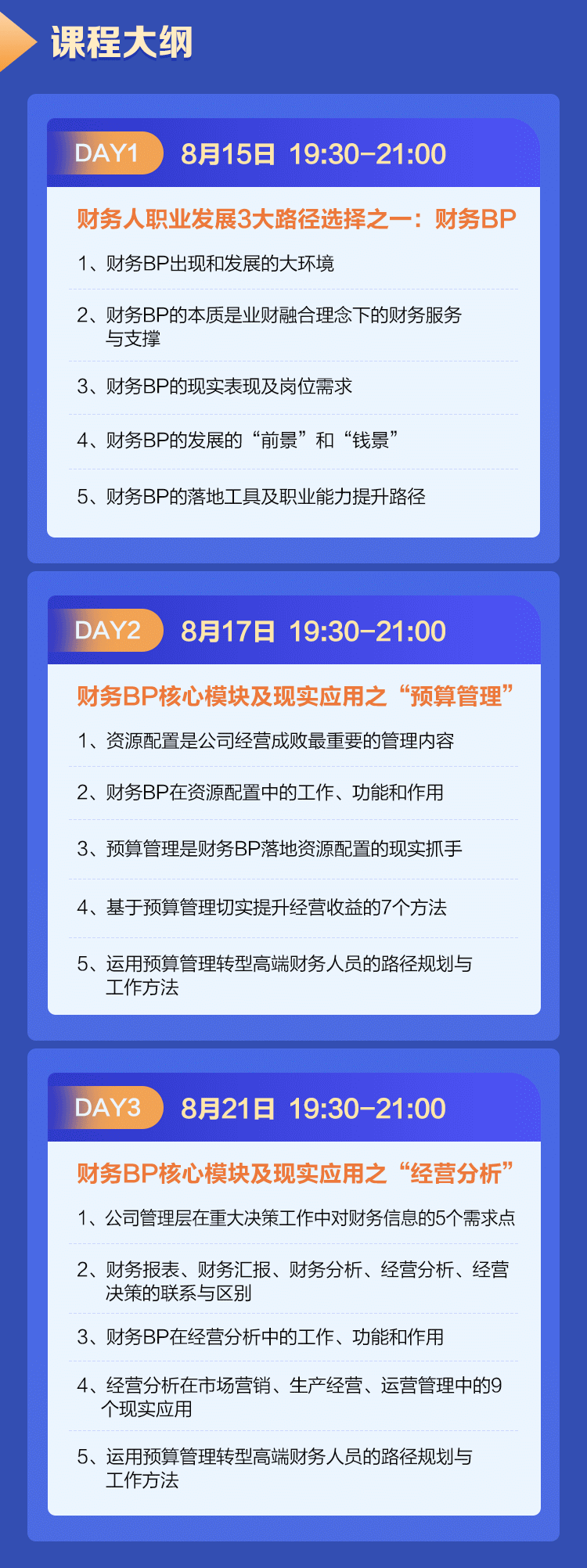 3天財務BP精英特訓營