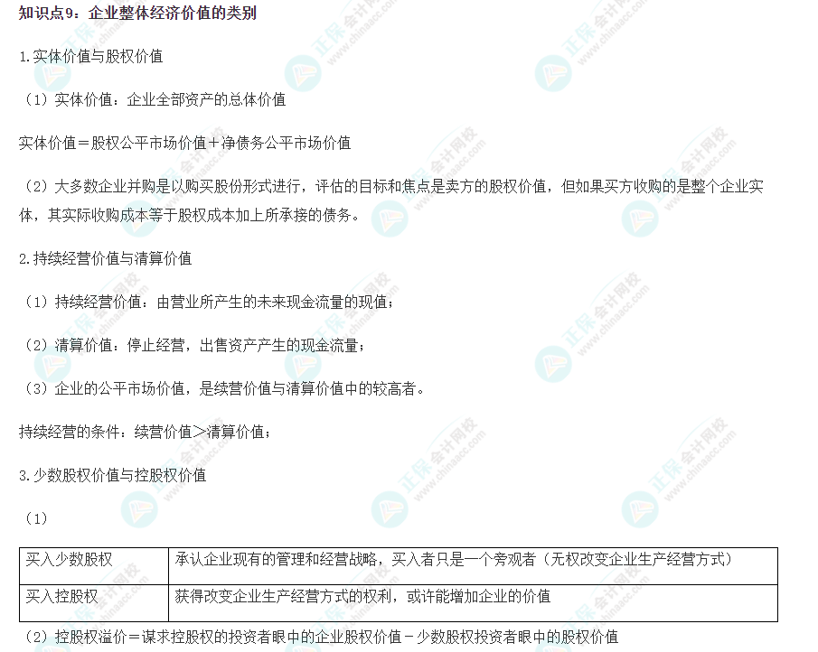 2023注會(huì)《財(cái)管》沖刺階段易錯(cuò)易混知識點(diǎn)（九）