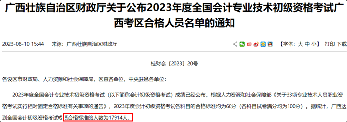 初級會計考試合格率堪憂 以廣西為例 考試合格率僅有22%左右！？