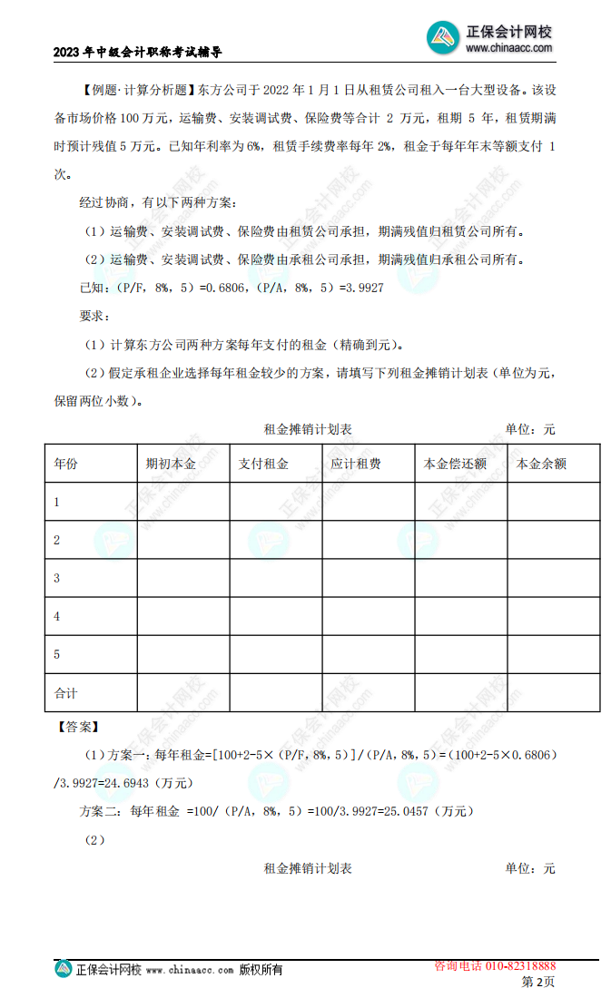 【下載】劉方蕊：2023中級會計財務管理考前沖刺講義（二）