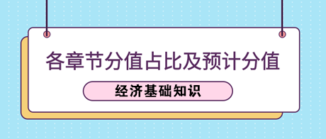 《經濟基礎知識》各章節分值占比及2023年預計分值