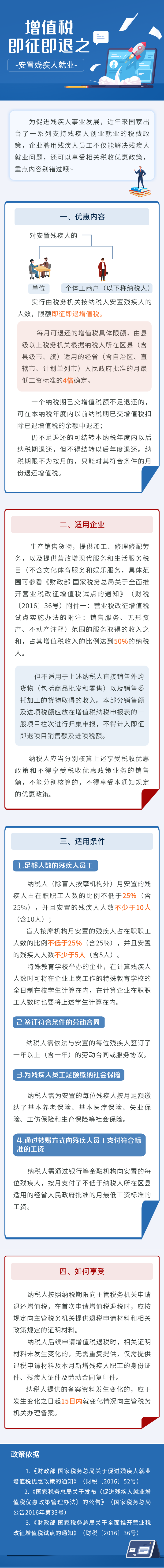 增值稅即征即退之安置殘疾人就業
