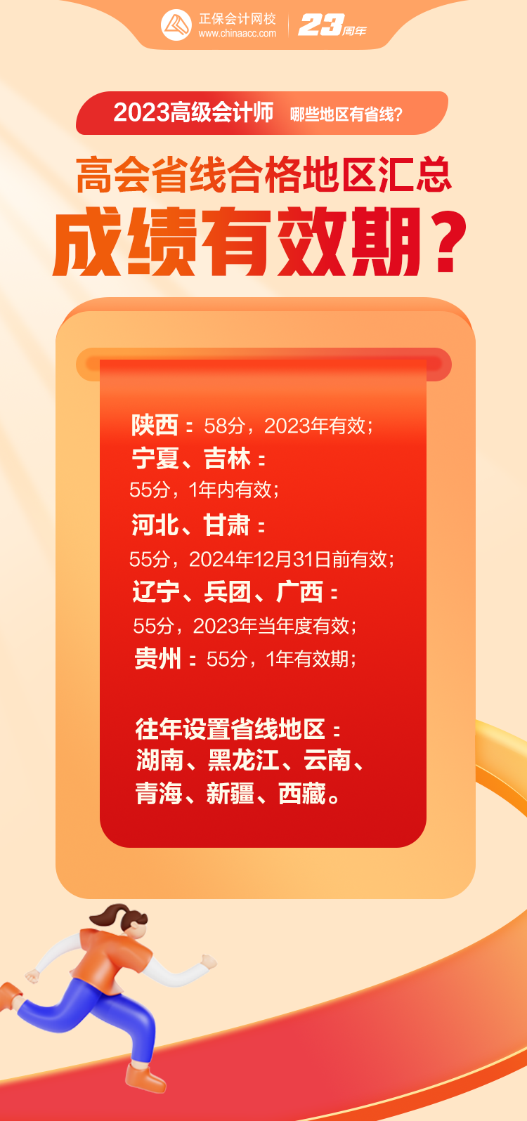 2023年高會(huì)考試 哪些地區(qū)有省線呢？