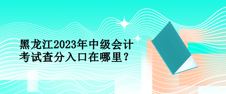 黑龍江2023年中級會計考試查分入口在哪里？