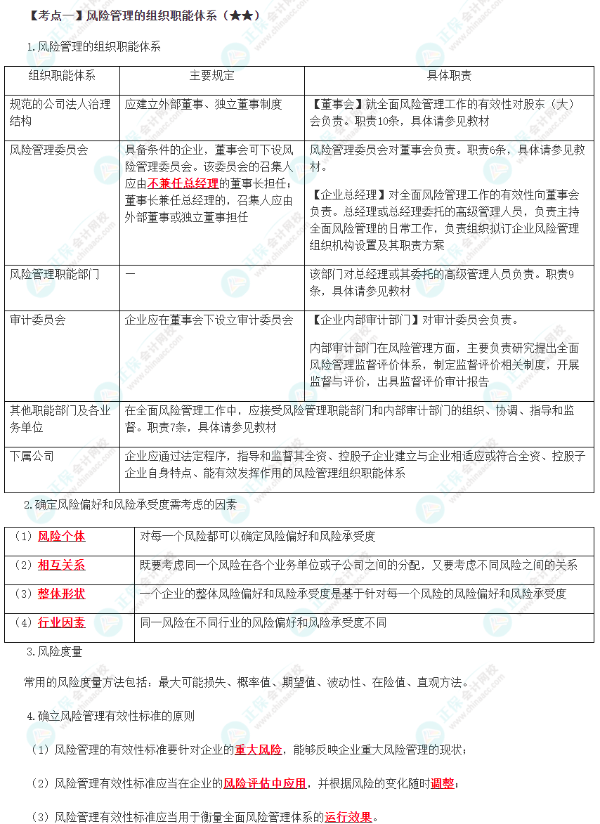 2024年注會《戰略》預習考點（第七章）
