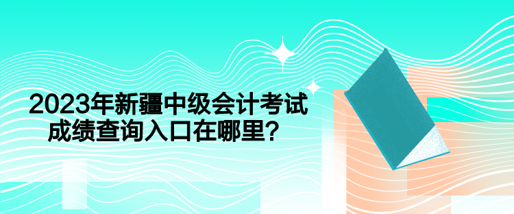 2023年新疆中級會計考試成績查詢入口在哪里？