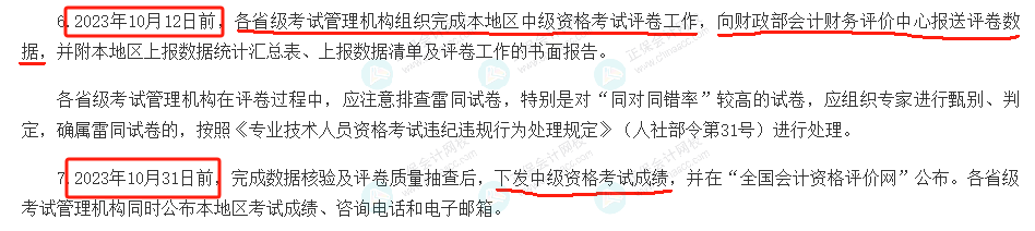 2023年中級評卷數(shù)據(jù)已報送！