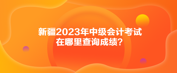 新疆2023年中級會計考試在哪里查詢成績？